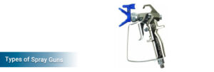 Feature image for the blog on topic - Types of Spray guns