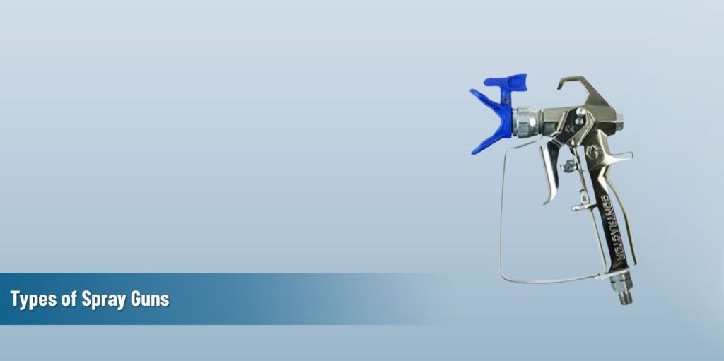 Feature image for the blog on topic - Types of Spray guns.